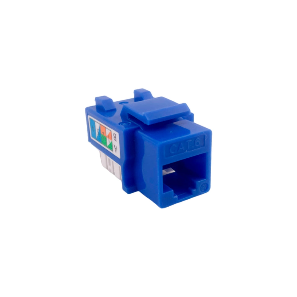Keystone Jack Dimax Cat6 Cumple ISO IEC 11801 TIA EIA 568C color Azul C883