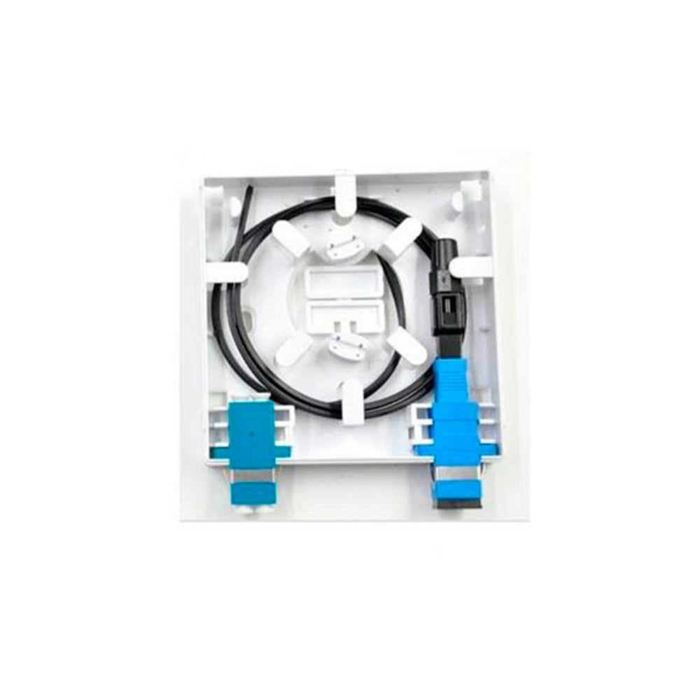 Roseta Dimax Fibra Optica 2 Puertos uso Interior para Adaptador SC Simplex o LC Duplex No incluye Conectores C727