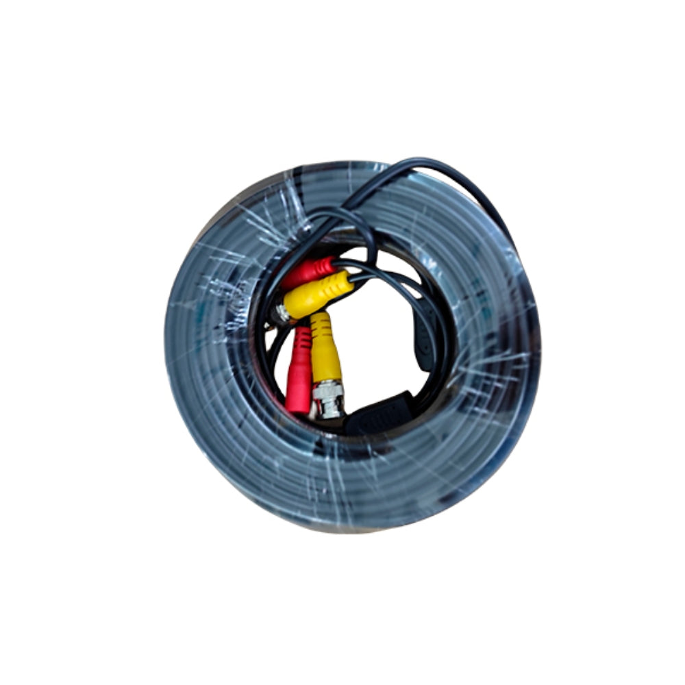 Patch Cord Dimax BNC+DC para Conexion de Camaras Cable de 20 metros color Negro N056