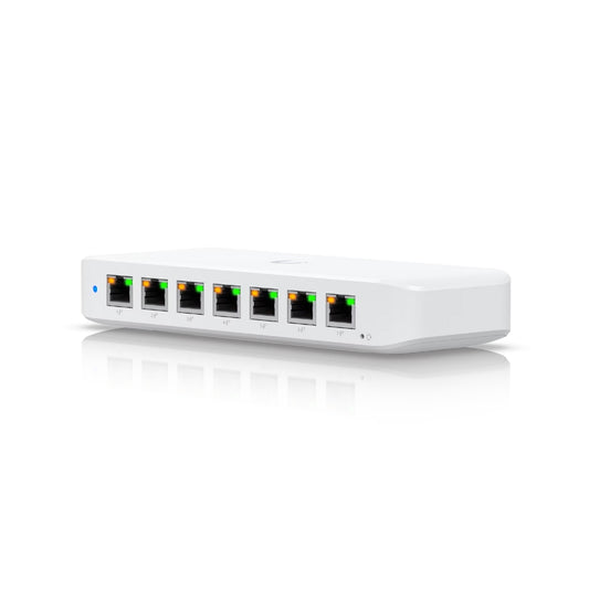 Switch Ubiquiti Ultra 210Watts 8xGigabit PoE 1xPuerto PoE++ 7xPuertos PoE+ Switching 16Gbps Consumo Total 210Watts UB-USW-ULTRA-210W
