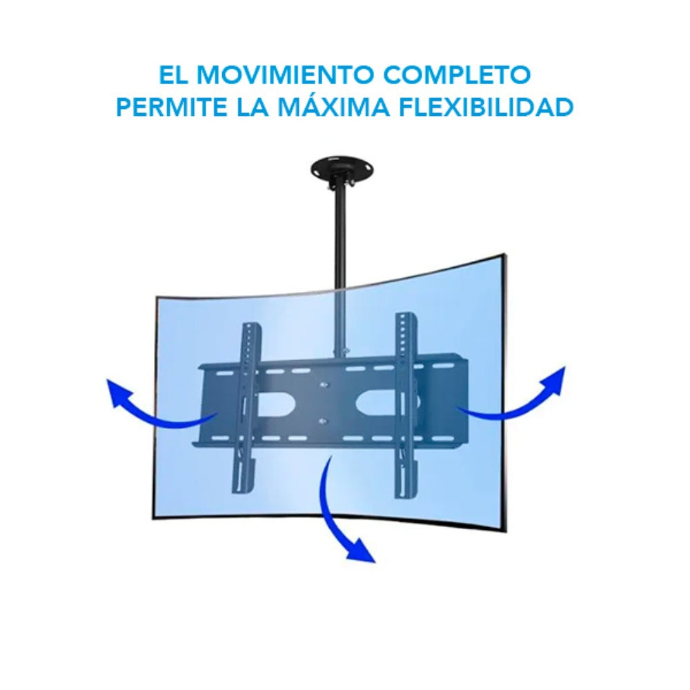 Soporte de TV Dimax de 32"a 60" Soporta 45Kg Brazo Fijo para Techo B006
