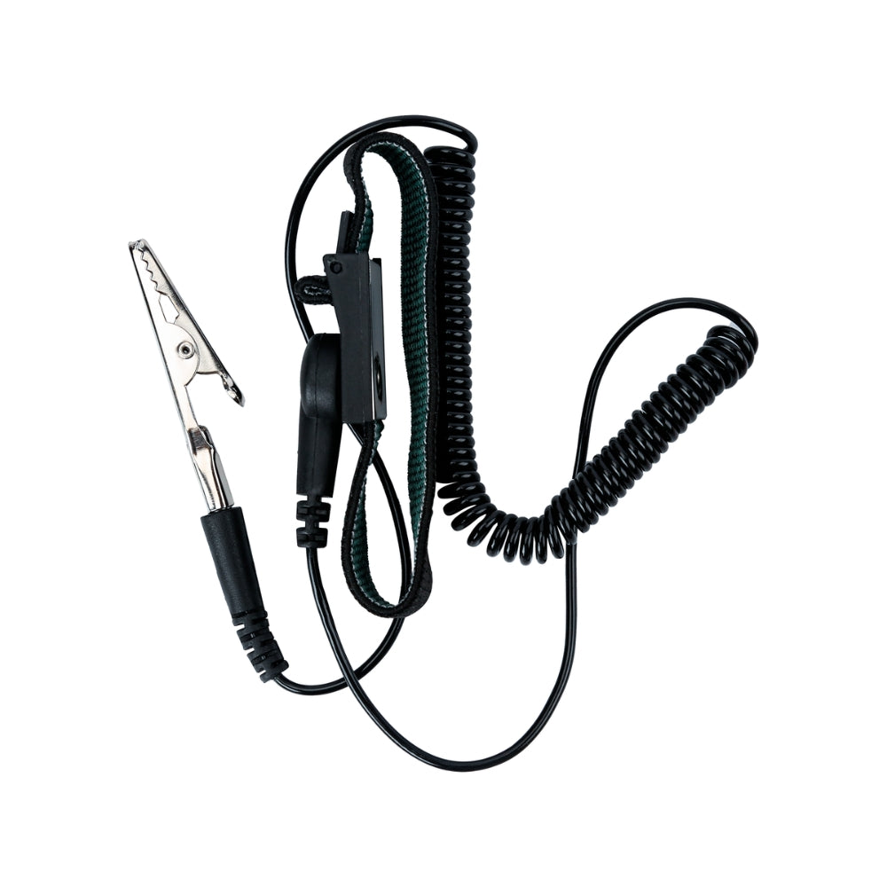 Pulsera Antiestatica Dimax Longitud 2.4 metros No Alergenico Ideal para trabajos en Dispositivos Electronicos Y007