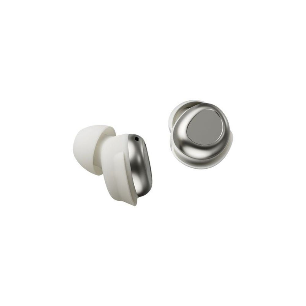 Audifonos Blackview Inalambricos Confort Bluetooth 5.4 Autonomia hasta 5 horas y 24 horas con el estuche Estuche de Carga con Display Nivel de Bateria color Blanco AIRBUDS 9-BWH