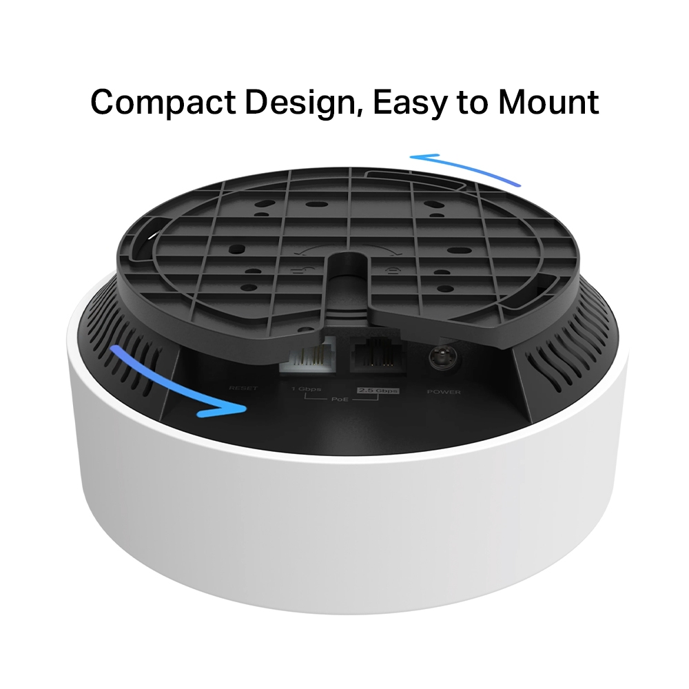 Set de 2 Piezas Sistema WiFi6 Mesh TP-Link CPU Dual Core 1x2.5GbE 1xGbE Router AP Roaming Conexion sin Lag Montaje Techo Pared Mesa DECO X50-PoE(2-pack)