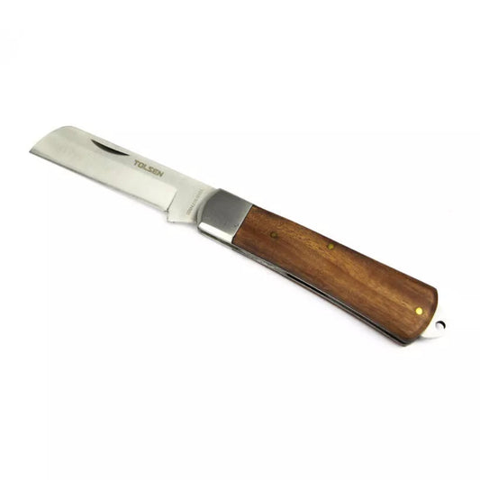 Cuchillo de Bolsillo Tolsen Mango de Madera 38040