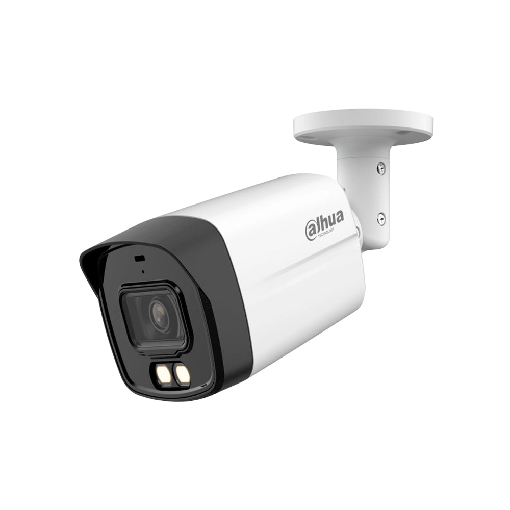 Camara Dahua HDCVI Bala 5MP Full Color con Microfono Metal/Plastico Lente 2.8mm IR 40 metros 25fps 5MP Zoom Digital 4x IP67 HAC-HFW1509TLM-IL-A-28-S2