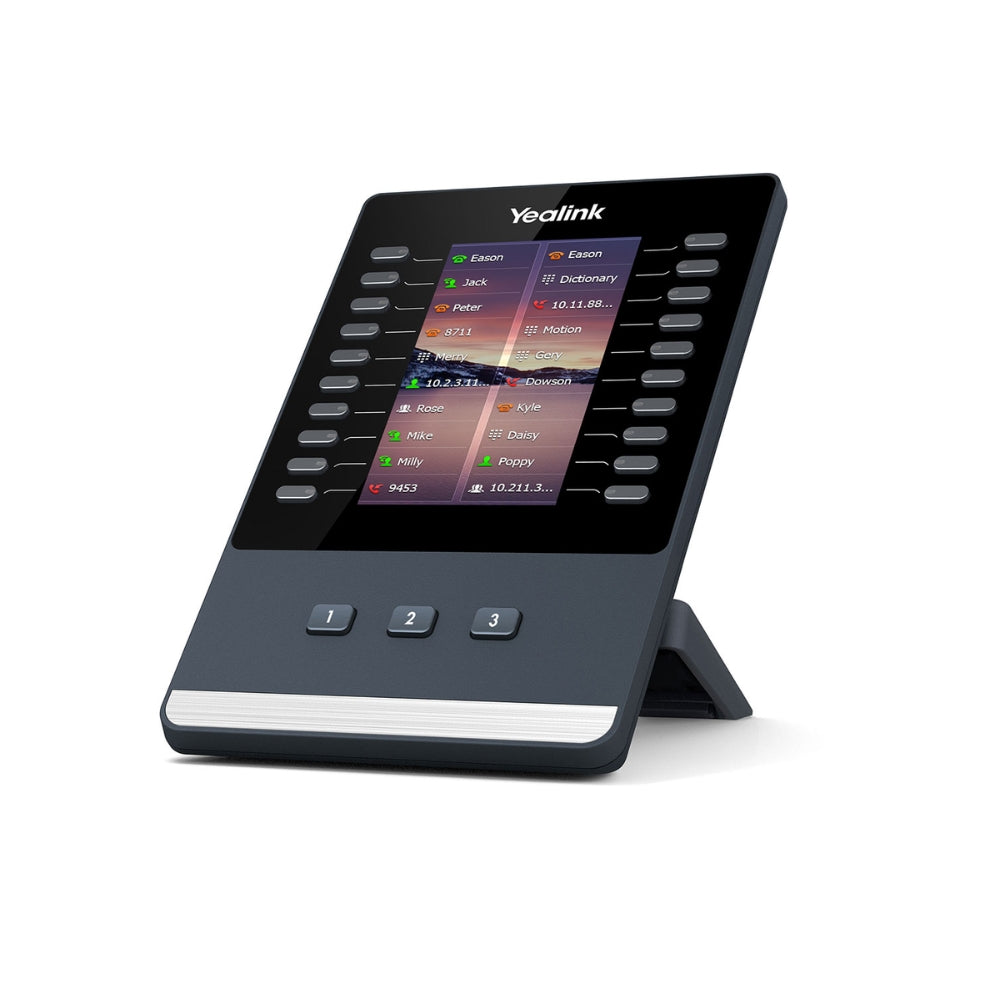 Extension de Teclado Yeastar Teclas BLF/BLA Pantalla Tactil a Color 4.3" 272x480 20 Botones Programables hasta 3 Modulos 160 Contactos para T43U T46U T48U EXP43