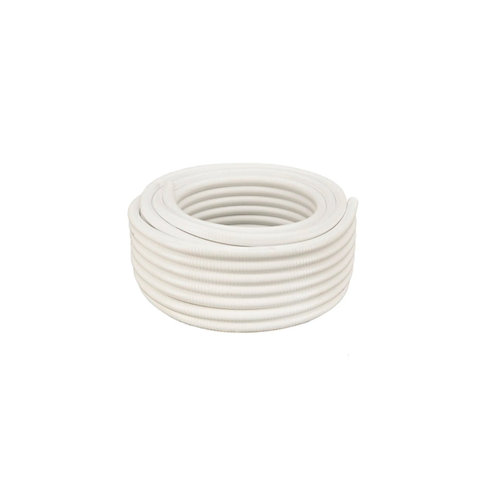 Tubo Dimax Flexible 1" F25mm Rollo de 20 metros color Blanco S130