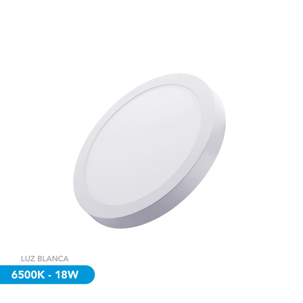 Luz LED Dimax Redonda de Sobreponer 18W Luz Blanca 6500K S154