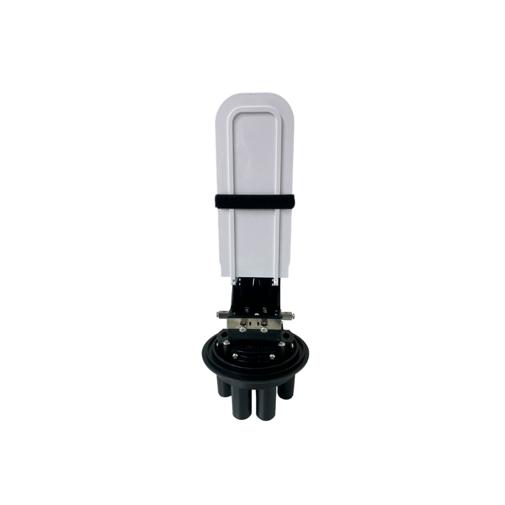 Mufla Dimax Caja de Empalme Domo para Exteriores 1 Entrada 3 Salidas 4 Bandejas para Fusion 144 Nucleos IP68 C730