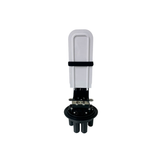 Mufla Dimax Caja de Empalme Domo para Exteriores 1 Entrada 3 Salidas 4 Bandejas para Fusion 144 Nucleos IP68 C730