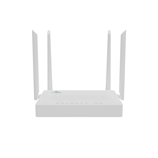 ONU V-Sol modo Dual XPON EPON GPON WiFi5 AC1200 2.4 y 5GHz XPON+2GE+WiFi5+USB 3.0+CATV RF Conector SC/APC 4xAntenas 5dBi IPv6 QoS L3 Firewall V2802ACT