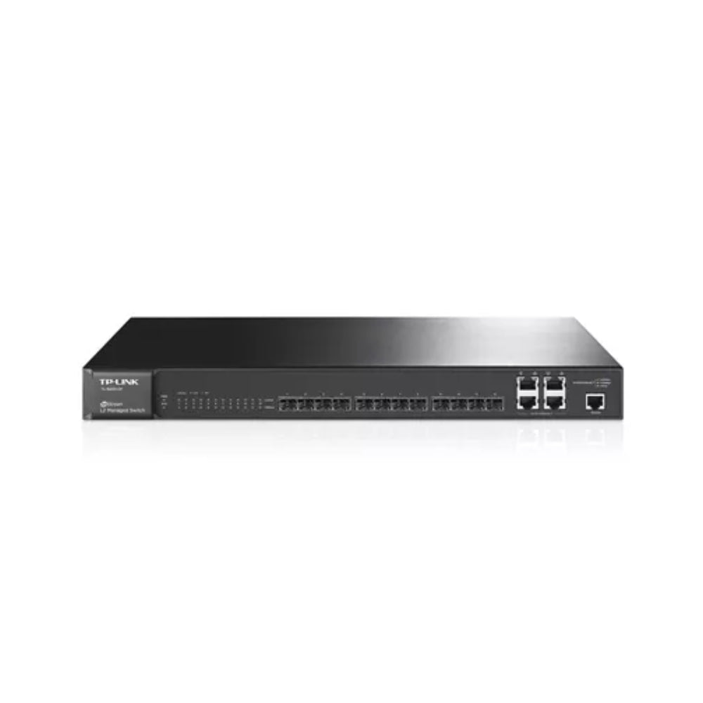 Switch TP-Link Jetstream 12 Puertos SFP Gigabit Soporta VLAN L2 L3 L4 QoS SNMO RMON Web CLI TL-SG5412F
