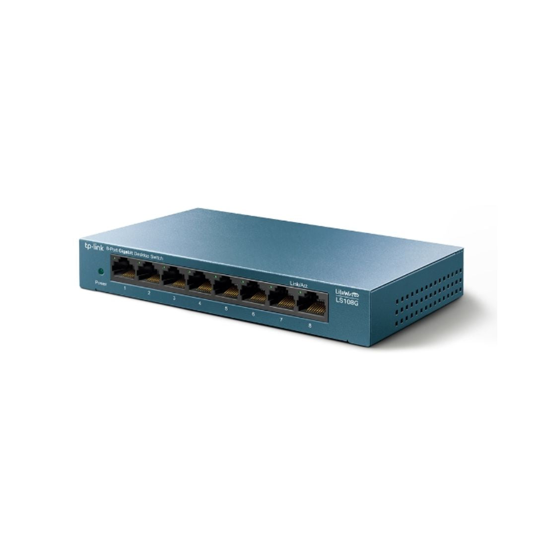 Switch TP-Link Lite Wave 8 Puertos Gigabit Carcasa de Acero LS108G