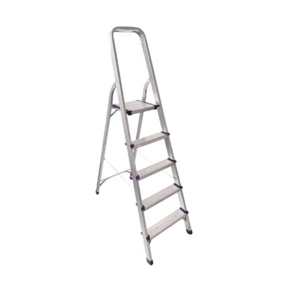 Escalera Dimax de ALuminio de 5 Peldaños Uso Domestico Altura 1.63M Peso Maximo 120Kg N071