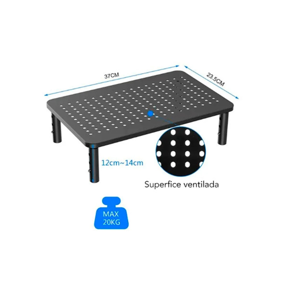 Soporte de Monitor Dimax de 3 Niveles Soporta 20Kg B018