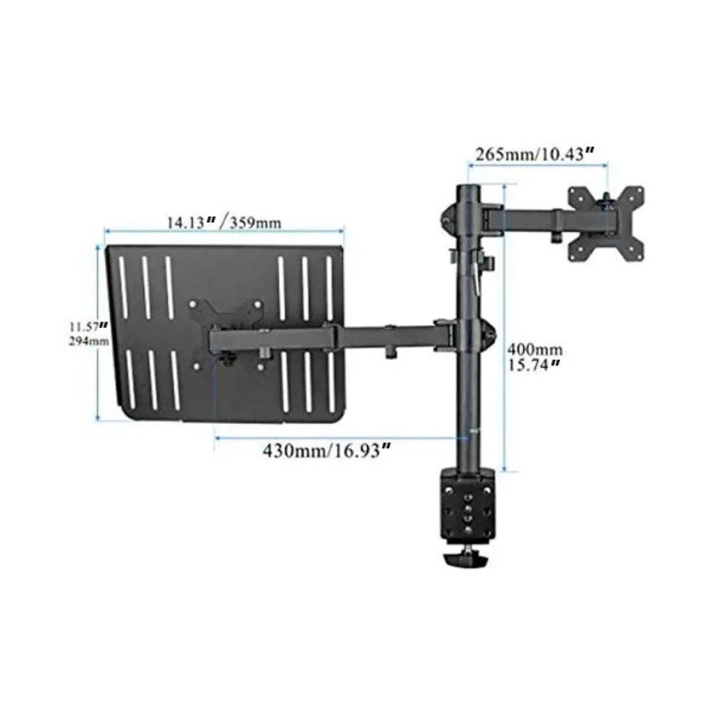 Soporte de Monitor Dimax de 27'' y Portatil Soporta 9Kg B008