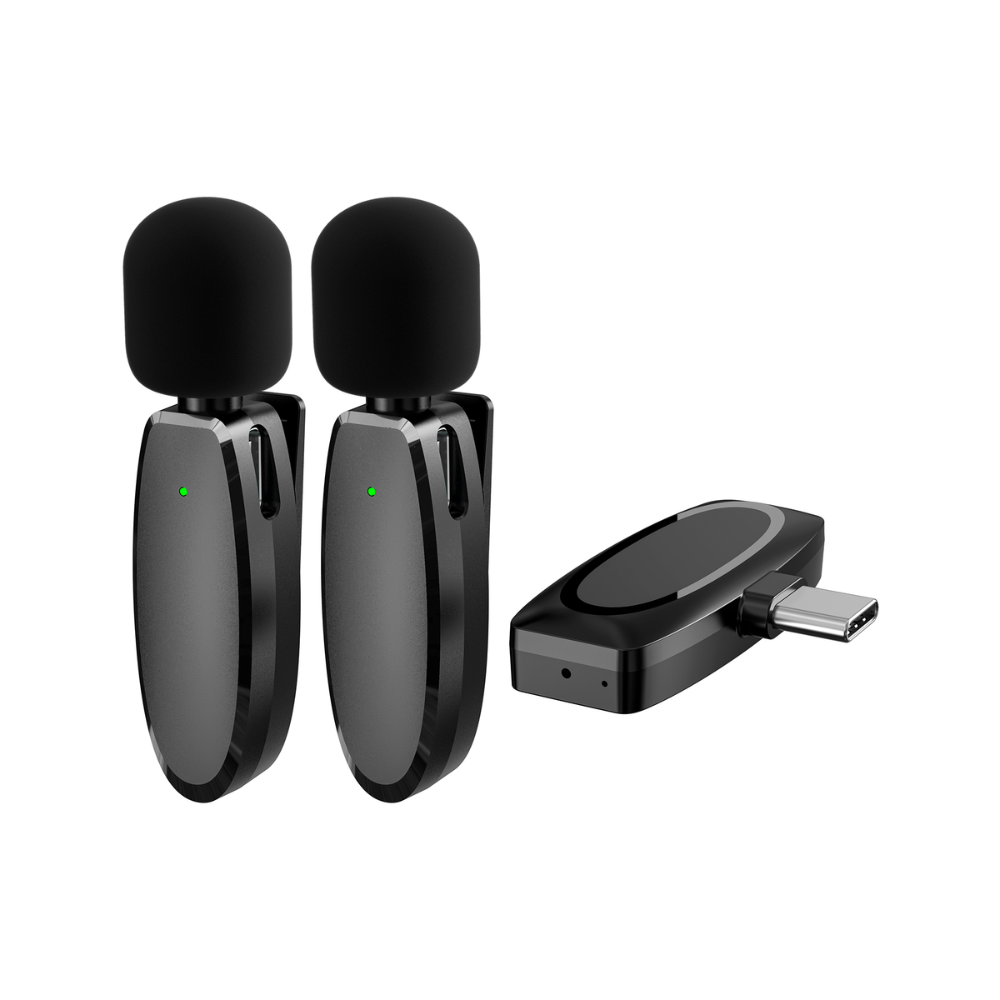 Microfono Dimax Inalambrico Doble con Receptor puerto USB-C V384