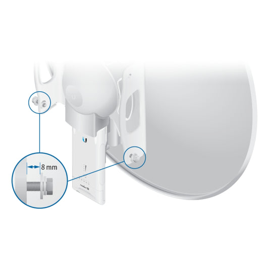Rocket Dish Ubiquiti 30dBi Airmax 5GHz Antena Parabolica para UB-ROCKETM5 MiMo 2x2 Incluye Jumpers Kit de Instalacion F/B Ratio 30dB Xpol ISO 35dB Liviana 7.4Kg UB-RD-5G30-LW