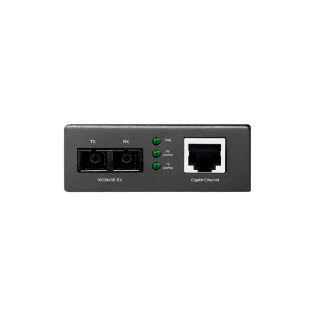 Conversor Fibra Optica a Ethernet TP-Link Multimodo 850nm Duplex SC 1 Ethernet Auto MDI MDIX Distancia hasta 500m MC210CS