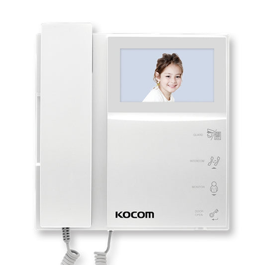 Monitor Kocom Adicional 4" a color LCD Conversacion con Citofono Botones Touch en Monitor KCV-464