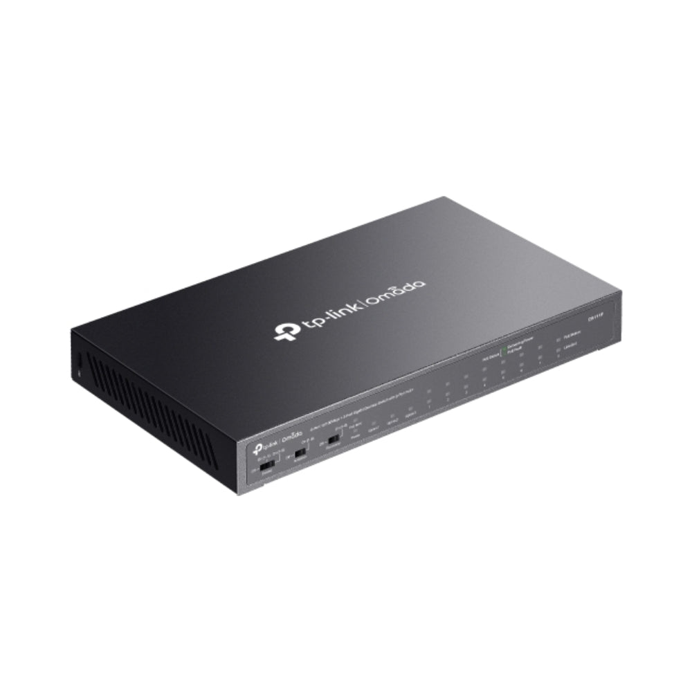 Switch TP-Link Omada 802.3AT/AF 1 Puerto SFP 8 Puertos 10/100 POE+ 123Watts DS111P