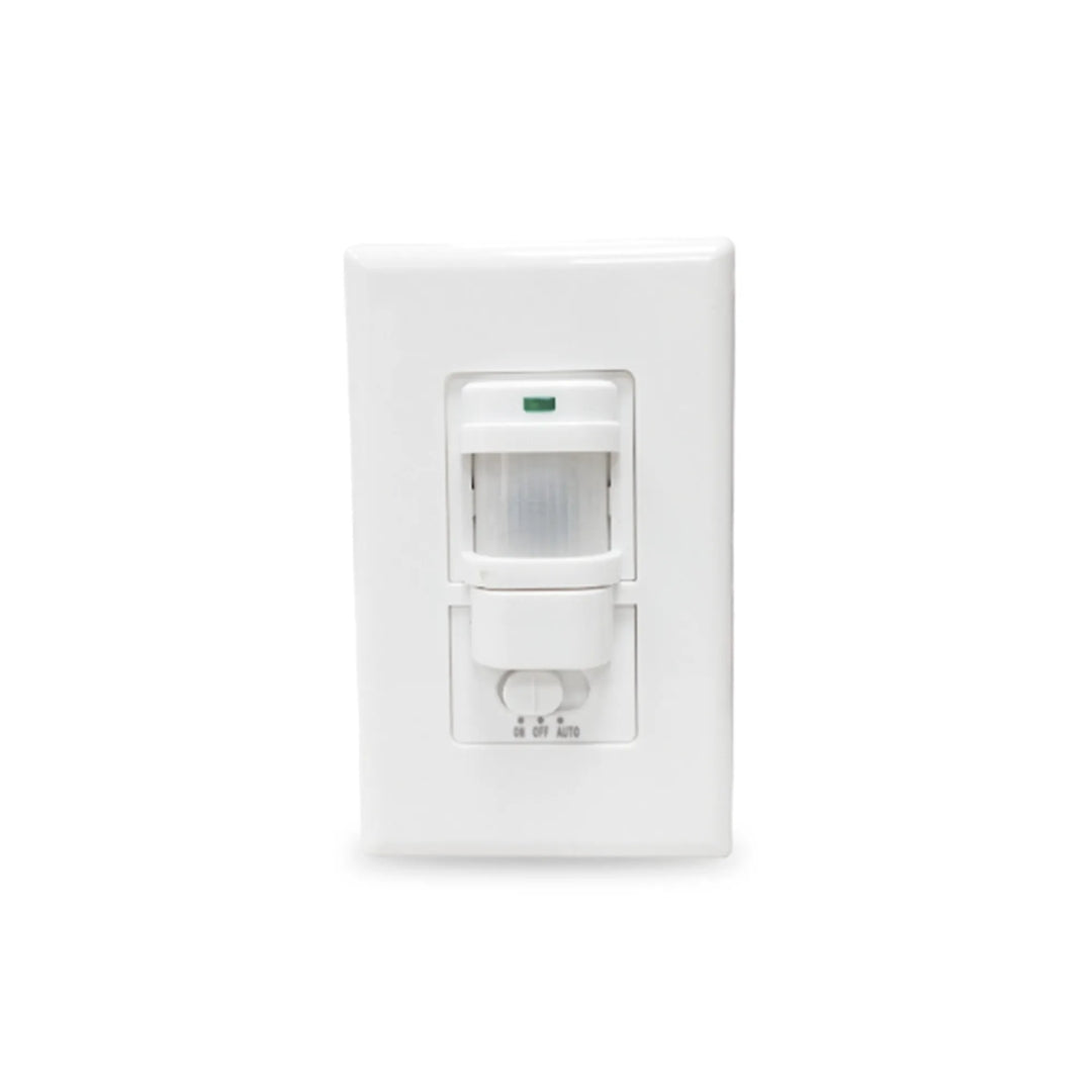 Sensor de Presencia Dimax Angulo Detecta 180° Rango 9metros Ajuste Tiempo 10sec-7min Carga max 200Watts IP20e009