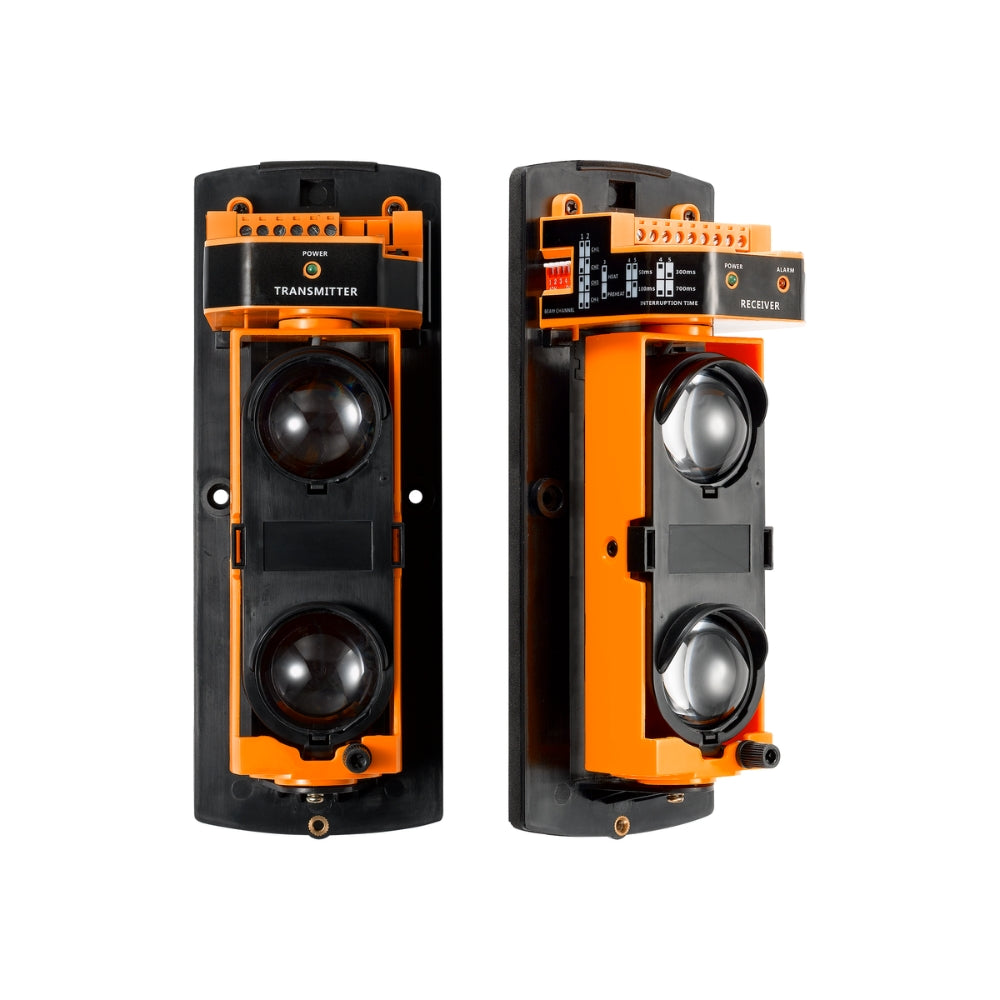 Fotocelula Dimax hasta 60 Metros con 2 Haces de Luz IR Alimentacion 12 a 24 Vdc Vac Salida Rele NO NC A312