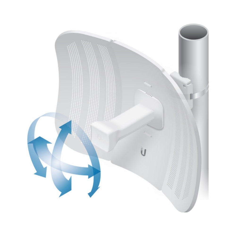 Litebeam Ubiquiti M5 Airmax CPE 5GHz 23dBi 25dBm Puerto 100Mbps 1x1 SISO 100+Mbps UB-LBE-M5-23