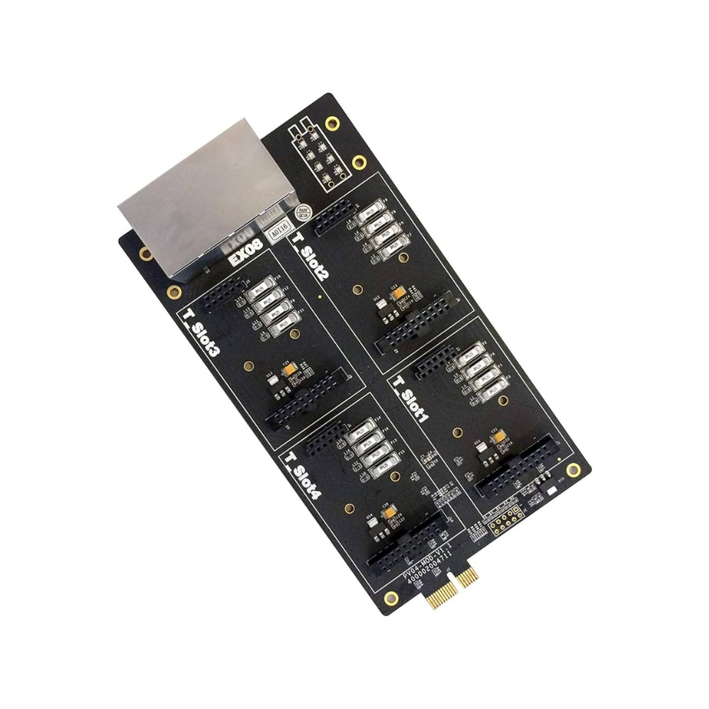 Modulo de Expansion Yestar 4xRanuras para Modulos Integrados 8xInterfaces en el Panel Compatible con Centrales S100 y S300 EX08