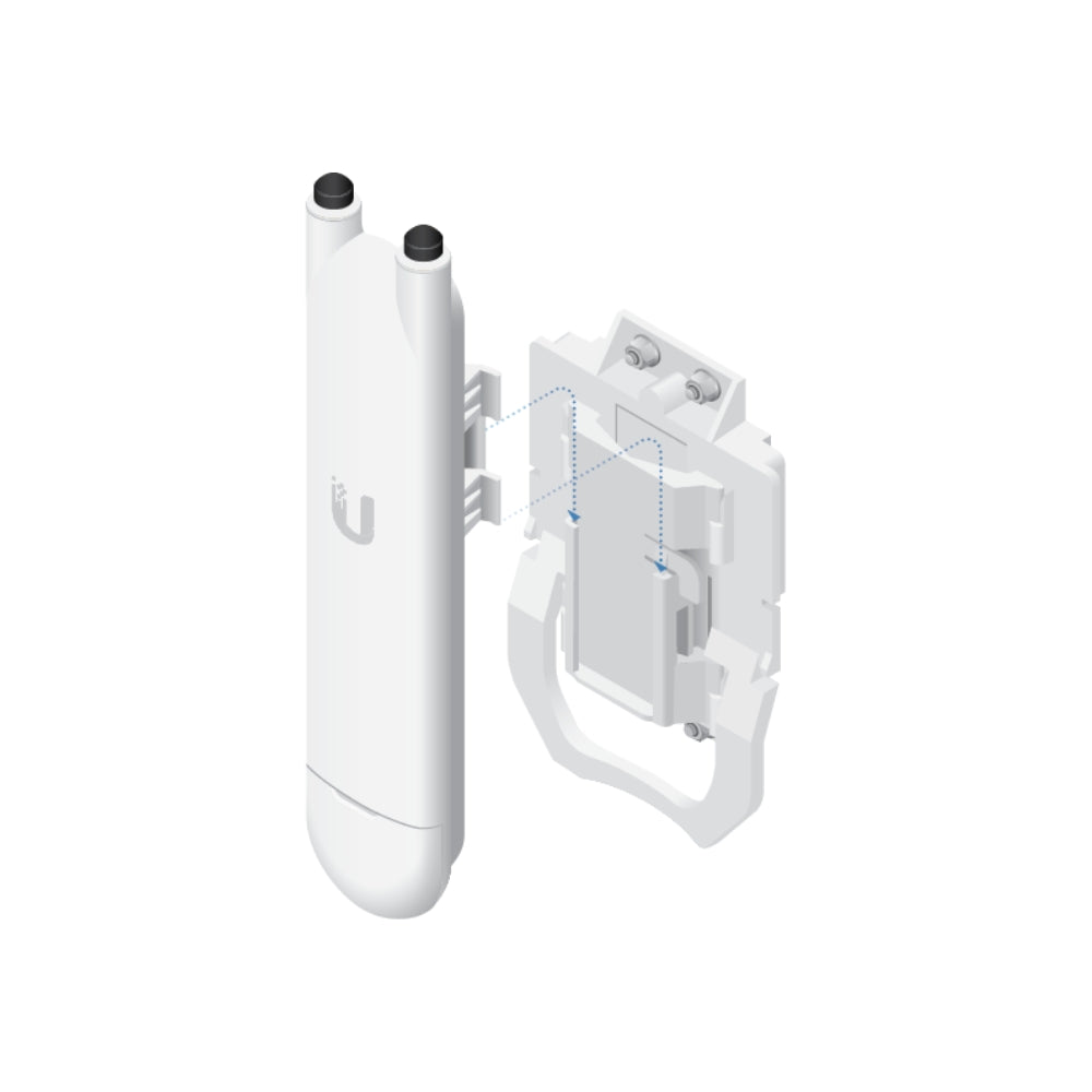 Access Point Ubiquiti WiFi5 Unifi AC Doble Banda MIMO 2x2 1 Puerto Gigabit Roaming de Usuarios Hotspot Hasta 4 SSIDs Gestion por Software UB-UAP-AC-M