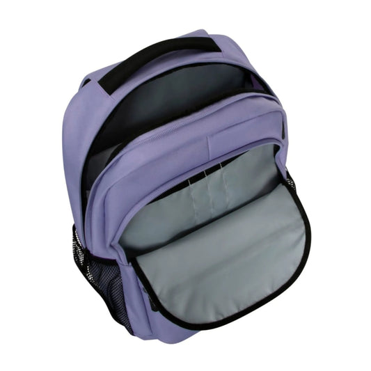 Mochila Targus 15.6" Octave II Acolchado para Proteger Laptop Correas Acolchadas Ajustables Bolsillo Lateral para Botella de Agua color Purpura TBB63707GL