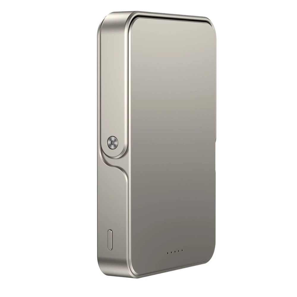 Cargador Portatil Havit Power Bank Magnetico de 10.000 mAh puerto USB-C soporte Plegable PB5222-TITANIUM