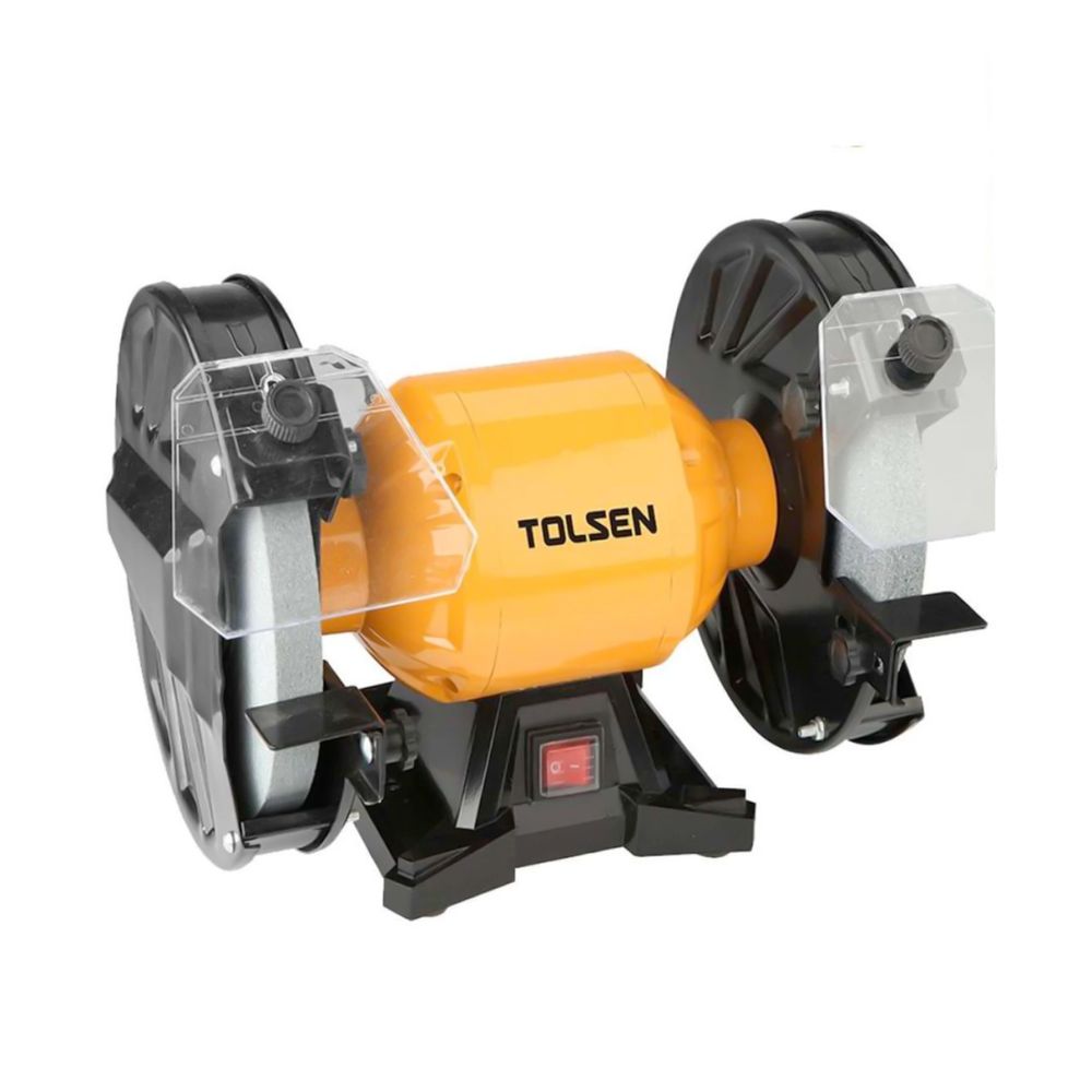 Amoladora de Banco Tolsen de 8" Potencia 350Watts Base de Aluminio 79648