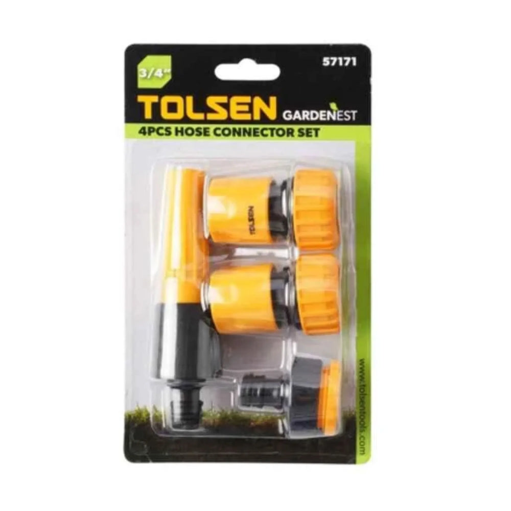 Set de 4 Conectores de Manguera Tolsen de 3/4" 57171