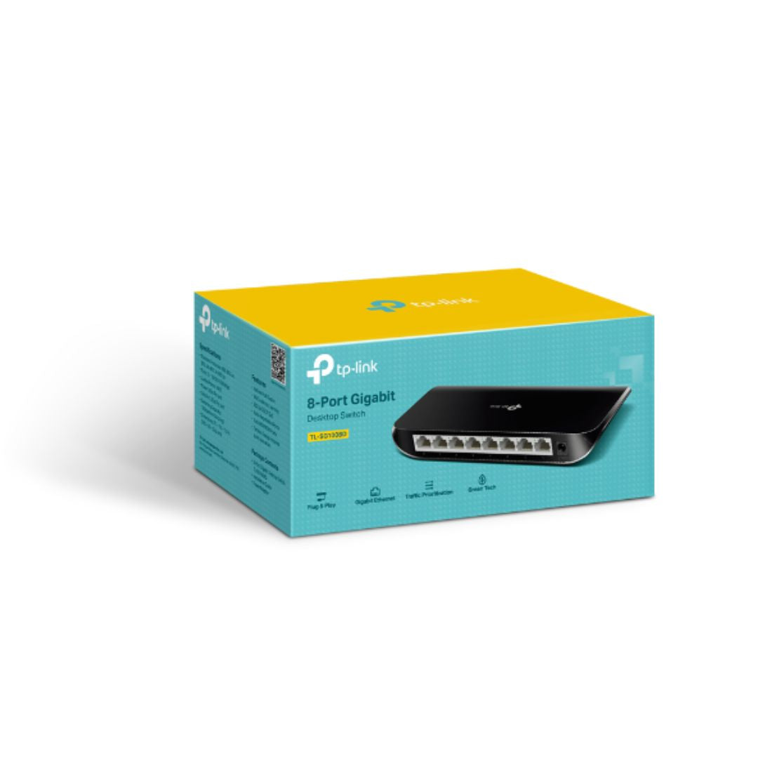 Switch TP-Link 8 Puertos Gigabit TL-SG1008D