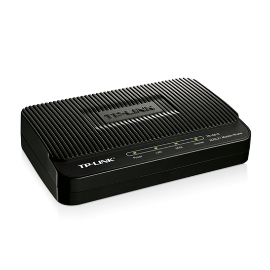 Modem Router Inalambrico TP-Link ADSL2+ Firewall Integrado QoS Proteccion contra Descarga Electrica hasta 6KV TD-8816