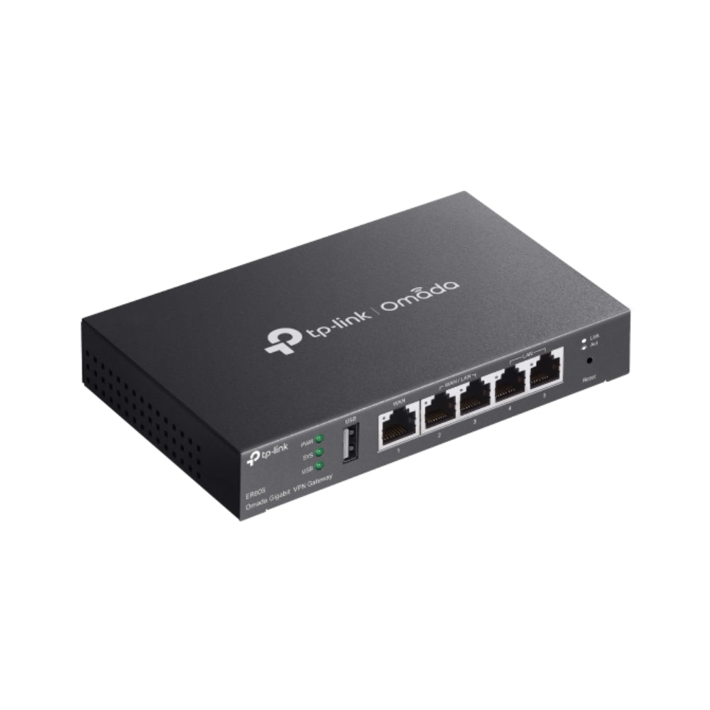 Router VPN TP-Link 1xWAN 4xLAN 1xUSB 3G 4G VPN Hasta 20IPSec Firewall Filtrado IP MAC URL ER605