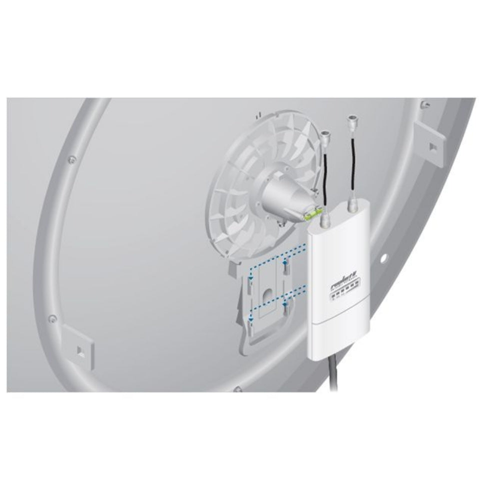 Rocket Dish Ubiquiti 34dBi Airmax 5GHz Antena Parabolica para UB-ROCKETM5 MiMo 2x2 Incluye Jumpers Kit de Instalacion F/B Ratio 34dB Xpol ISO 35dB UB-RD-5G34