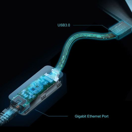 Adaptador TP-Link USB 3.0 a Red Ethernet Gigabit Compatible con Windows y MAC UE306