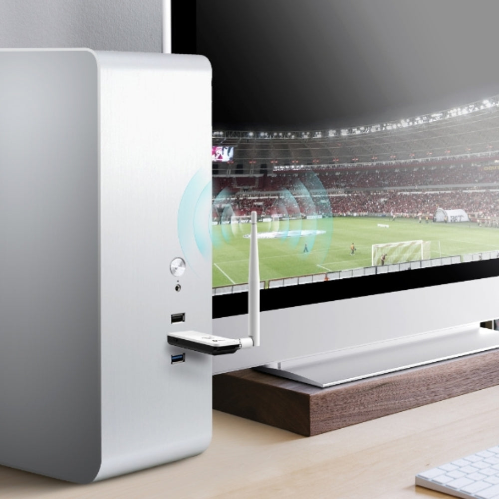 Adaptador USB a WiFi TP-Link N150 150Mbps Antena Externa Removible 4dBi Boton WPS Seguridad WPA WPA2 TL-WN722N