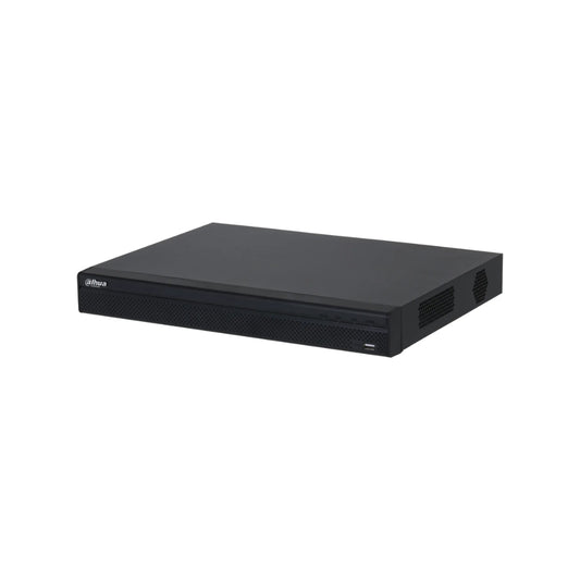 Grabador IP Dahua de 16 Canales hasta 12MP SMD Plus Proteccion Perimetral 2xHDD hasta 20TB 1xHDMI 2xUSB 1xRJ45 Giga Audio 1I/1O DHI-NVR2216-4KS3