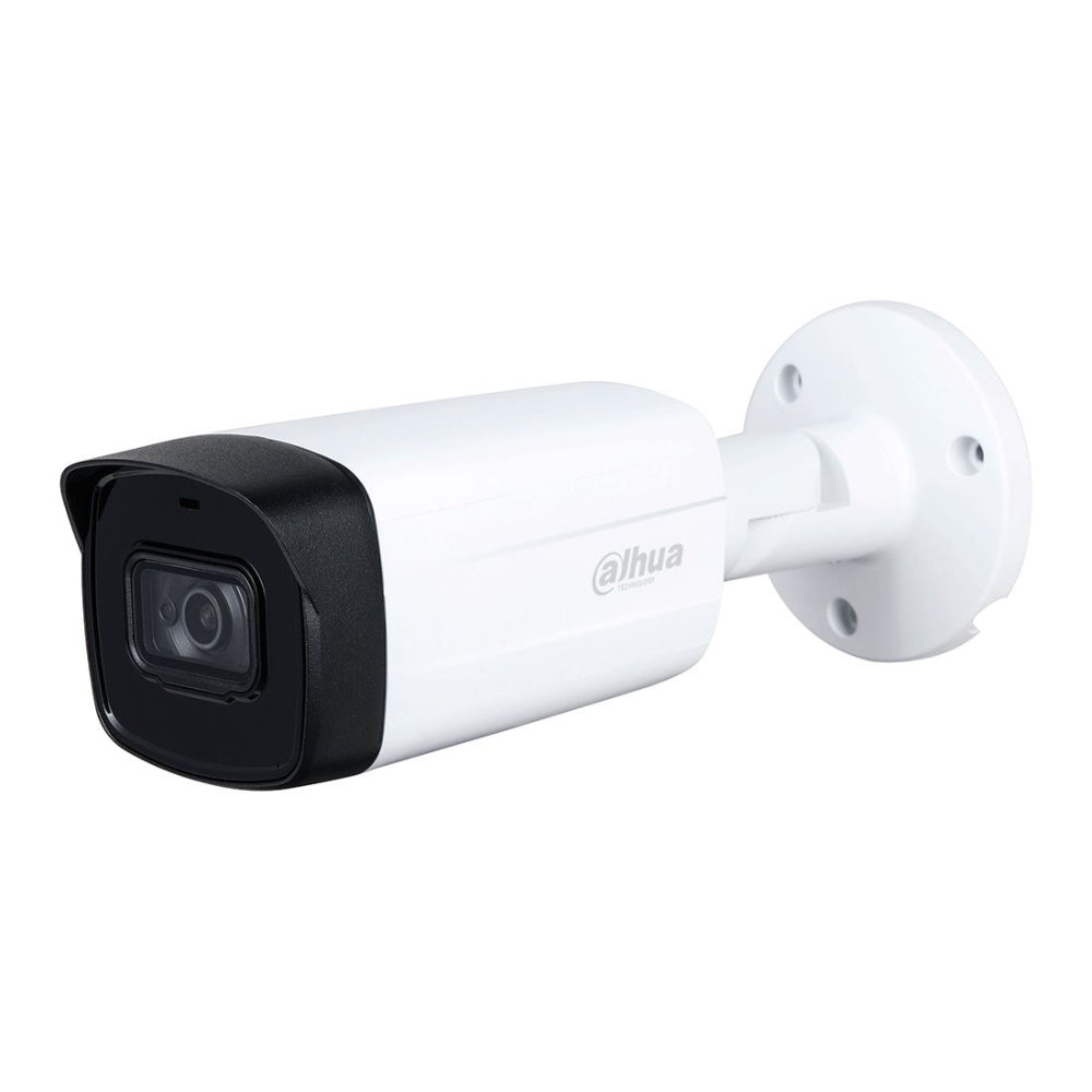 Camara Dahua HDCVI Bala 8MP Metal/Plastico Lente 3.6mm IR 80 metros 15fps 4K IP67 HAC-HFW1801TH-I8-0360B-S2