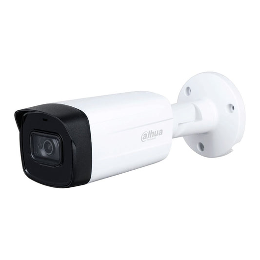 Camara Dahua HDCVI Bala 8MP Metal/Plastico Lente 3.6mm IR 80 metros 15fps 4K IP67 HAC-HFW1801TH-I8-0360B-S2