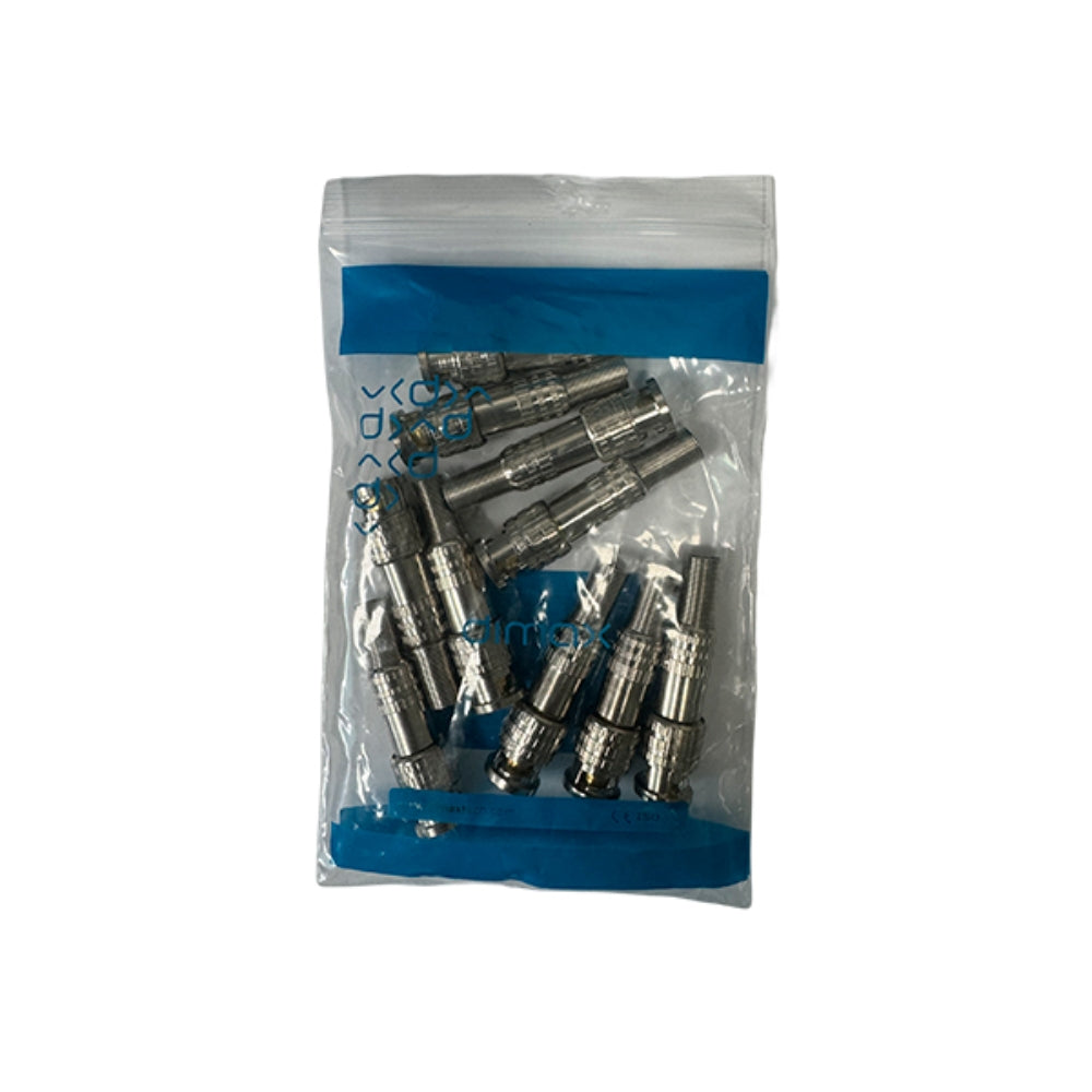 Kit de 10 Piezas de Conector BNC Dimax Tornillo N039