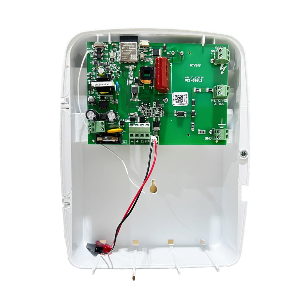Cerca Electrica Domiciliaria JFL con WiFi y Bluetooth Acceso y Control con APP 10.000Volts Longitud Maxima 1.600 Metros ECR-10 W