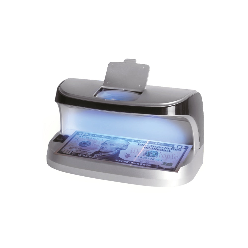 Detector de Billete Falso Dimax con Lupa Luz UV Fluorescente Sensor Magnetico Bateria Interna Recargable Puerto USB-C C959