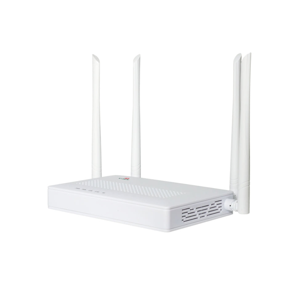 ONU V-Sol modo Dual XPON EPON GPON WiFi5 AC1200 2xGE Conector SC/UPC 4xAntenas 5dBi IPv6 QoS L3 Firewall v2802DAc