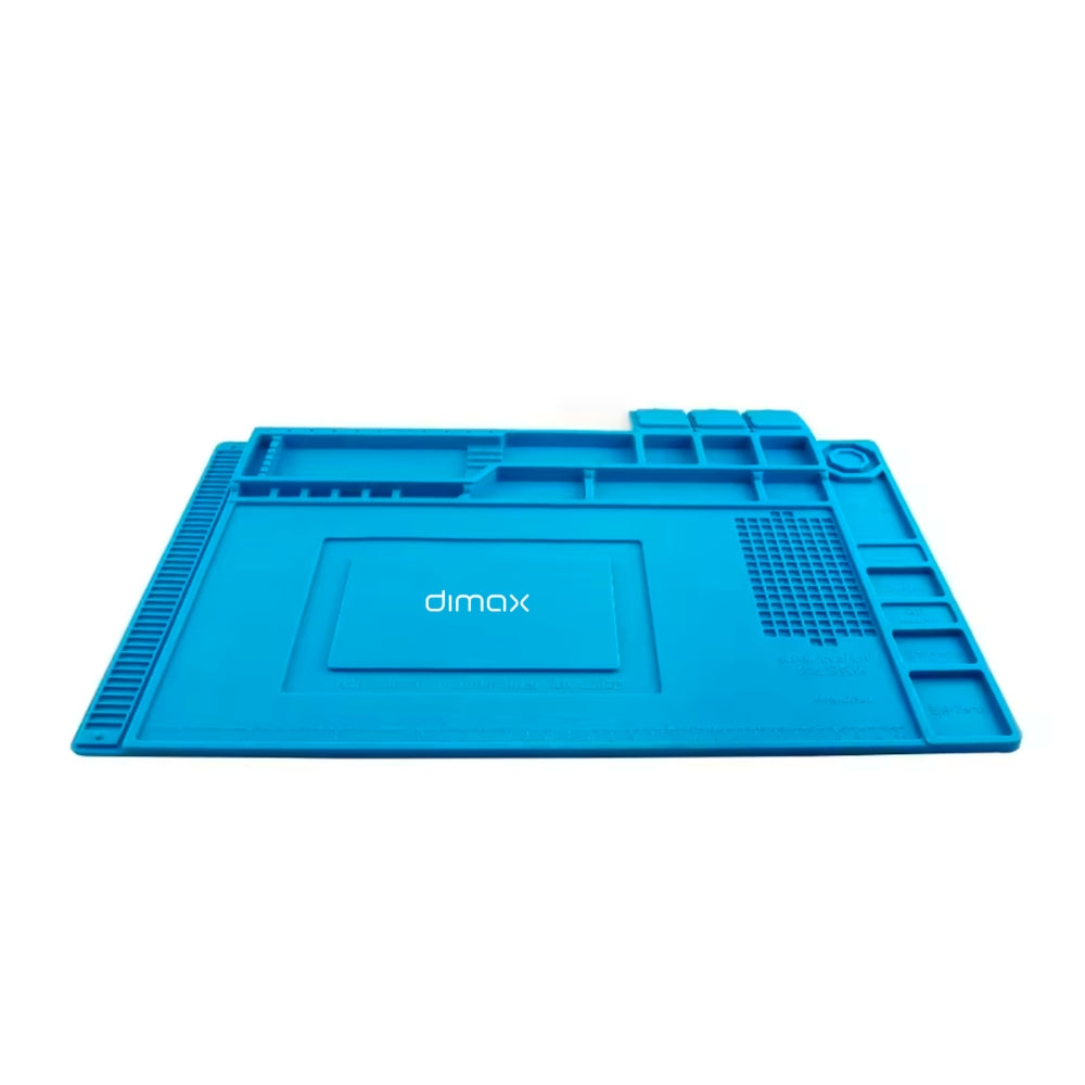 Alfombrilla Dimax Antiestatica Medida 45x30cm de Silicona para Trabajos de Reparacion Organiza y Almacena Piezas Y008
