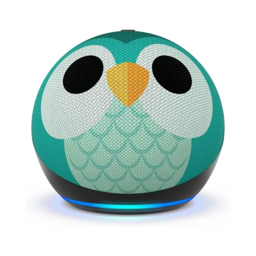 Parlante Inteligente Amazon Echo Dot 5ta Gen Kids Edition Sonido Vibrante y Claro Control Parental Integrado WiFi Doble Banda Diseño Buho C2N6L4-OWL